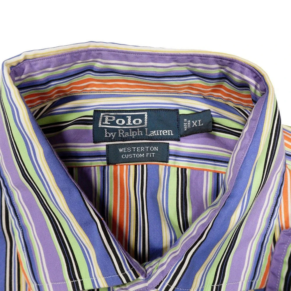 POLO RALPH LAUREN Men's XL Westerton Custom Fit‎ Long Sleeve Button Up Shirt